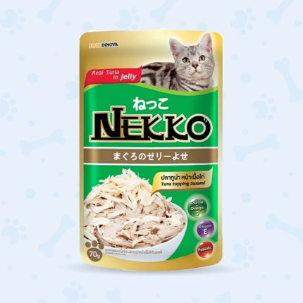 Nekko Cat Pouch Tuna Topping Sasami in Jelly gulshanpetclinic