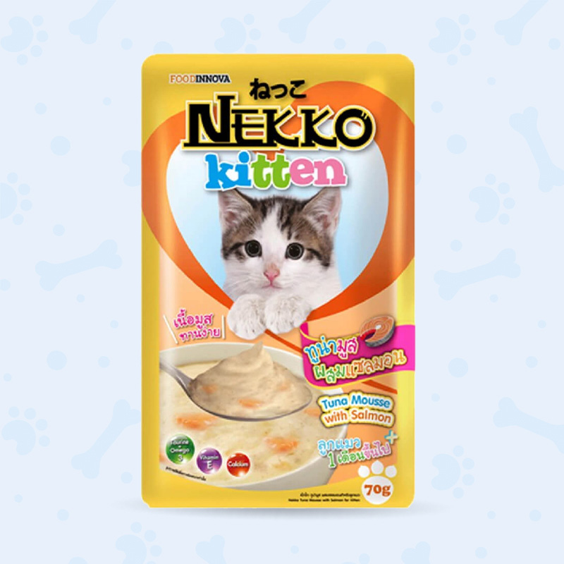 Nekko Kitten Pouch Tuna Mousse with Salmon gulshanpetclinic