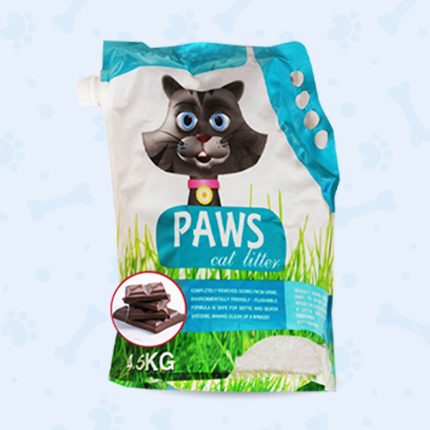 Paws Cat Litter Chocolate 4.5kg gulshanpetclinic