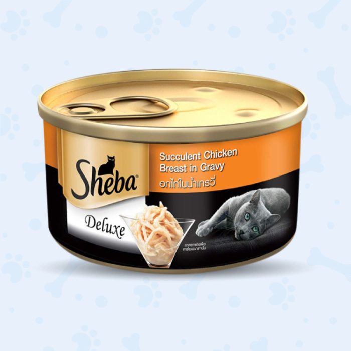 Sheba Cat Can Food Succulent Chicken Breast in Gravy 85g ggulshanpetclinic