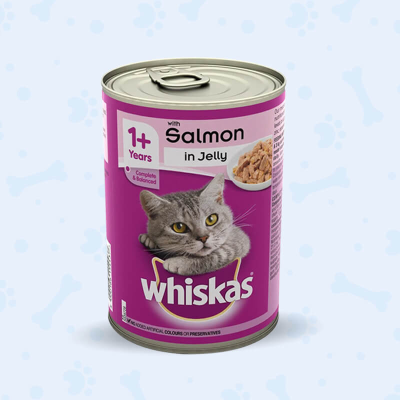 WHISKAS® 1+ Adult Cat Can Food Salmon in Jelly gulshanpetclinic WHISKAS® 1+ Adult Cat Can Food Salmon in Jelly gulshanpetclinic