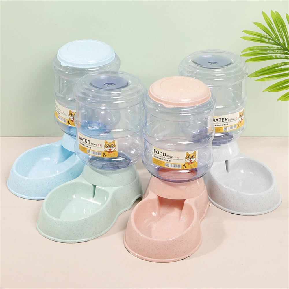 Pet Safe Automatic Feeder Food Water Dispenser Large Capacity Dispenser Cat Dog Drink Water Bowl Pet Pet Safe Automatic Feeder Food Water Dispenser Large Capacity Dispenser Cat Dog Drink Water Bowl Pet